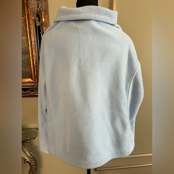 Columbia Light Blue Full Zip Fleece Jacket Women’s 1X - Picture 5 of 8